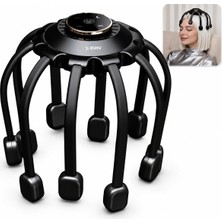 Vera Concept Store Elektrikli Baş ve Saç Derisi Masaj Aleti, 360° Titreşimli Masaj, 6 Seviye, 3 Mod, Ayarlanabilir Baş Çevresi, 10 Dakika Zamanlayıcı, Usb-C, 1200 Mah, 2