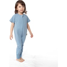 Vera Concept Store Kısa Kollu Yazlık Çocuk Uyku Tulumu - 0,3 Tog - (2-3 Yaş) - Buz Mavisi