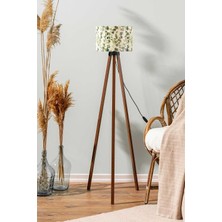 Vera Concept Store Okaliptus Silindir Başlık Ahşap Üç Ayaklı Lambader