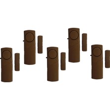 Vera Concept Store LR-4444K 5 Li Set Kahverengi Pilli Kapı Pencere Alarm - Piller Hariç - Ev Alarmı - Kablosuz Pencere Alarmı - Hırsız Alarmı