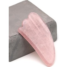 Vera Concept Store Pembe Kuvars Doğal Taş Gua Sha Yüz Masaj Taşı