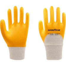 Vera Concept Store F1 3/4 Kaplı Örme Pamuklu Sarı Eldiven No:10(Xl)