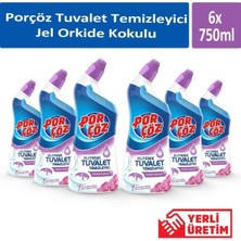 Vera Concept Store Porçöz Tuvalet Temizleyici Jel Orkide Kokulu, 750ML, 6 Adet