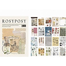 Vera Concept Store Vintage Temalı 20 Sayfa Sticker Defteri • Scrapbooking • Bullet Journal