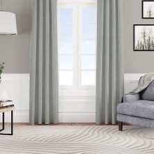 Vera Concept Store Kadife Dokulu Fon Perde Pilesiz Tek Kanat Taş Rengi