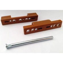 Vera Concept Store 4 Adet Kahverengi Pvc Doğrama Menteşesi 90MM Içi Tam Çelik, ES-2020-06-13-2