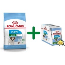 Vera Concept Store Mini Puppy Küçük Irk Yavru Köpek Maması 2 kg + 12 Adet 85 gr Pouch Konserve Yaş Mama