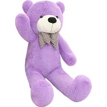 Vera Concept Store 120 cm Papyonlu Sevimli Peluş Şaşkın Ayı - Sevgiliye Özel Hediye Lila