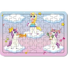 Vera Concept Store Baskı Atölyesi 54 Parça Ahşap Puzzle Unicorn Pzl 1107