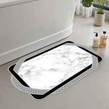 Vera Concept Store 2'li Set Banyo Paspası, Yumuşak Banyo Halısı, Kaymaz Dot Tabanlı, Su Emici, Makinede Yıkanabilir - 50X60-60X100 cm