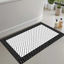 Vera Concept Store 2'li Set Banyo Paspası, Yumuşak Banyo Halısı, Kaymaz Dot Tabanlı, Su Emici, Makinede Yıkanabilir - 50X60-60X100 cm