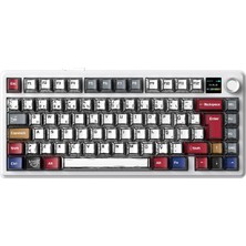 Vera Concept Store F75 Max Mekanik Rgb Tkl Graywood V4 Switch Kablosuz Makrolu Hot Swap Türkçe Q Klavye Comic