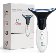Vera Concept Store MJY-2032 Elektrikli Boyun ve Yüz Bakım Masaj Cihazı, Ems Mikro Akım, 3 Renk LED Işık, Isıtmalı Titreşimli, USB Şarjlı Cilt Bakım Aleti