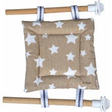 Vera Concept Store Hamster Kemirgen Fare Yatağı Uyku Pedi Tünekli Hamak Yatak Yumuşak Kumaş Asma Dinlenme Yatağı 16 x 11 cm