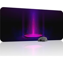 Vera Concept Store Fütüristik Gaming Mouse Pad Kauçuk Kaymaz Taban Mousepad (V2, 90X40 Xxl)