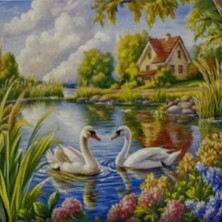 Vera Concept Store 5d Yapışan Boncuk Mozaik Tablo 40 * 50 cm S5