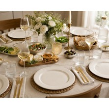 Vera Concept Store Banquet Porselen Düz Yemek Tabağı, 27 Cm, 6'li Set, Iç Mekan Kullanımı Için