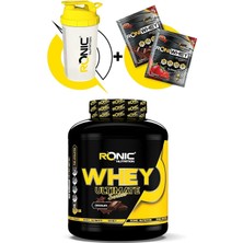 Vera Concept Store Ronic Nutrition Whey Protein Tozu Ultimate 2270 G Kas Yapılanmasına Yardımcı Protein Tozu (Çikolata Aromalı) Shaker ve 2 Adet Tek Kullanımlık Whey Hed