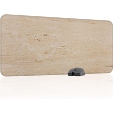 Vera Concept Store Traverten Oyuncu Gaming Mouse Pad Kauçuk Kaymaz Taban Mousepad (V1, 90X40 Xxl)