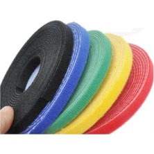 Vera Concept Store Cırt Cırt Sabitleyici Kablo Düzenleyici, 5 Metre x 1cm, Kendinden Yapışkanlı Silikonlu Köpük Bant