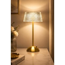 Vera Concept Store Kristal LED Masa Lambası 3 Renk Işıklı (Büyük Boy Elmas)