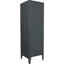 Vera Concept Store Ziglat 1550 Serisi Kilitli Metal Home Office Dolabı Metal Kapaklı Antrasit Gri 450X1500X450 mm