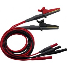 Vera Concept Store TL200 Lcr Metre Test Cihazı 4 Dört Telli Silikon Test Uçları Kurşun Terminal Kelvin Klips Timsah 4 mm Muz Fişli