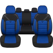Vera Concept Store Her Araca Uyumlu Oto Koltuk Kılıfı Tam Set Gofraj/mavi