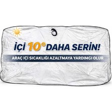 Vera Concept Store Katlanabilir Şemsiye Tipi Oto Güneşlik – Uv Korumalı Ön Cam Güneş Perdesi, Isı Yalıtımlı, Evrensel Uyumlu Araç Içi Güneşlik