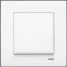 Vera Concept Store Viko Karre Meridian Beyaz Tekli Anahtar - Çerçeveli Tam Set (90967001)