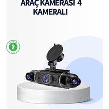 Vera Concept Store 4 Kameralı Araç Içi Kamera 1080P Gps Takip Wifi Gece Görüşlü