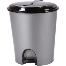 Vera Concept Store Plastik Pedallı Basmalı Itmeli Çöp Kutusu Kovası / 33 Litre/çıkarılabilir Iç Kovalı -38X41X49 cm