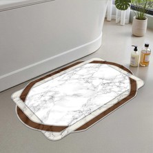 Vera Concept Store 2'li Set Banyo Paspası, Yumuşak Banyo Halısı, Kaymaz Dot Tabanlı, Su Emici, Makinede Yıkanabilir - 50X60-60X100 cm