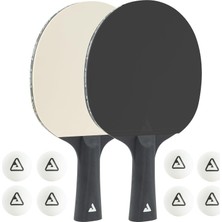 Vera Concept Store Table Tennis Bat Set Consisting Of 2 Table Tennis Bats + 8 Table Tennis Balls - Ideal For Families, Beginners And Professionals