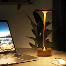 Vera Concept Store Dokunmatik Kontrollü Gece Lambası, Kablosuz LED Çalışma Masası Lambası, Taşınabilir USB Şarjlı, 3 Aydınlatma Rengi, Kısılabilir Masa Lambası, Yatak Od