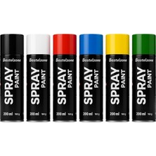 Vera Concept Store Südor Sprey Boya Seti 6 Renk 200ML Her Hızlı Kuru Grafiti Boyaları. Aerosol Sprey Olabilir. Temel Renkler Siyah Beyaz Mavi Yeşil Kırmızı Sarı. Ahşap,