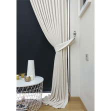 Vera Concept Store Ev Depo Home Beyaz Düz Renk Fon Perde Pilesiz Düz Dikim Ekstrafor Büzgü Tek Kanat TACPTKFONPERDE005, Beyaz, 80 x 200