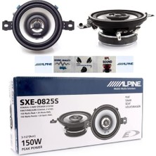Vera Concept Store 2 Hoparlör Alpıne SXE-0825S 2 Yollu Koaksiyel 3.45 Inç 87 mm 3.5 Inç Çap 20 Watt Rms ve 150 Watt Maksimum Empedans 4 Ohm, Çift