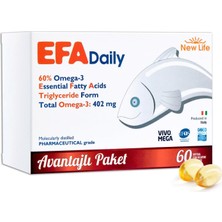 Vera Concept Store Efa Daily 60 Balık Yağı Kapsülü - 402MG OMEGA3-221MG Epa - 147MG Dha
