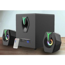 Vera Concept Store 2+1 Ses Sistemi Fm Radyo Bluetooth Sd Kart USB Girişli Hoparlör Uzaktan Kumandalı Siyah R-107BT