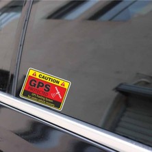 Vera Concept Store 4x Uyarı Araba Sticker Dikkat Gps Takip Sistemi Etiketi