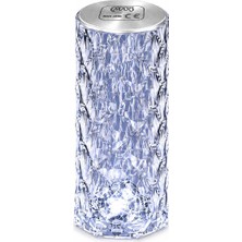 Vera Concept Store LED Şarjlı Masa Lambası, Kristal Masa Lambası, Dıamond Masa Lambası, Kablosuz, 3 Farklı Renk Değişimi, Modern, Estetik, Taşınabilir, Karavan, Düğün, N