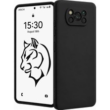 Vera Concept Store Poco X3 ile Uyumlu Kılıf, Içi Kadife Kaplamalı Ince Sıvı Silikon Kapalı Kamera Tam Koruma Yumuşak Silikon Kapak, Siyah