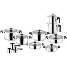 Vera Concept Store Yıldız King 20 Parça Ideal Set Cam Kapak Siyah