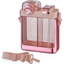 Vera Concept Store Su Matarası 2 Bölmeli Tritan Pembe 700ML