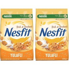 Vera Concept Store Nestlé Nesfit Ballı ve Bademli Tam Tahıl ve Pirinç Gevreği 400 G 2li Paket