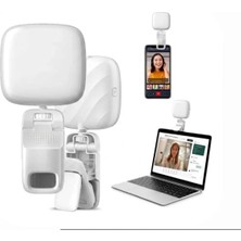 Vera Concept Store Selfie Işığı Şarjlı Çok Fonksiyonlu Mini LED Işık 3 Modlu Renk Ayarlı Telefon Tripod Uyumlu