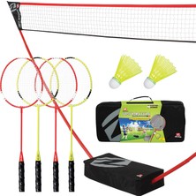 Vera Concept Store Portable Badminton Set With Freestanding Base - Sets Up On Any Surface In Seconds - No Tools Or Stakes Required