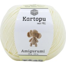 Vera Concept Store Kartopu Amigurumi Oyuncak Punch Panç Örgü Ipi (K010 Beyaz)