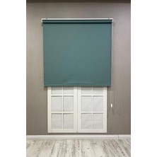 Vera Concept Store Stor Perde Ithal Mat Polyester Yeşil P1380, Yeşil, 100 x 200